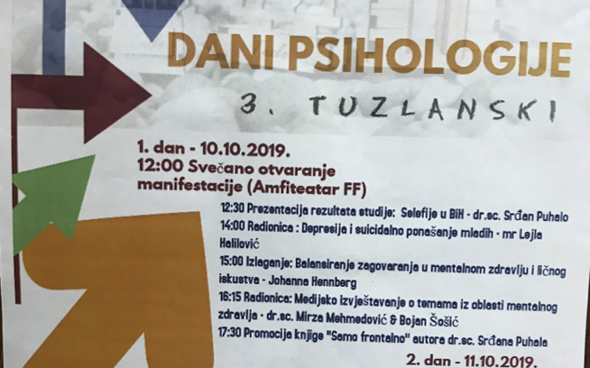 Učešće na 3. Tuzlanskim danima psihologije